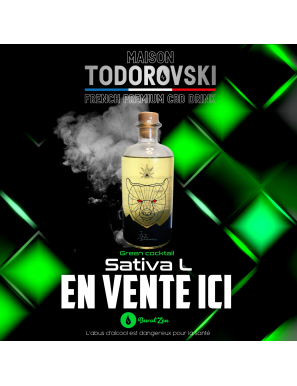 Liqueur de Vodka 18° au chanvre Sativa L - Maison Todorovski - 500ml - Made In France - Lancement à l'unité