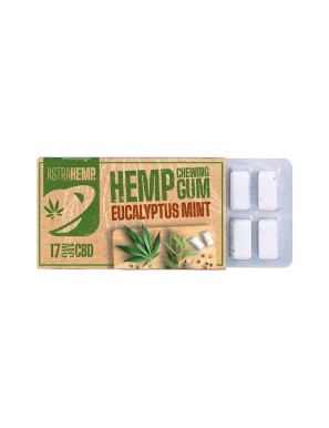 Chewing gum au CBD 17mg de CBD - Hemp Planet - à l'unité - Menthe Eucalyptus