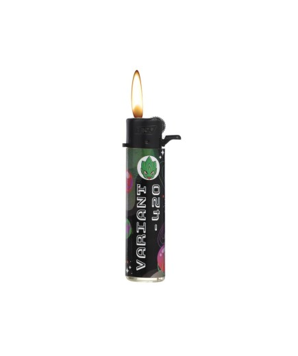 Briquets V420 "LOGO ROUND FLINT" - Display de 25