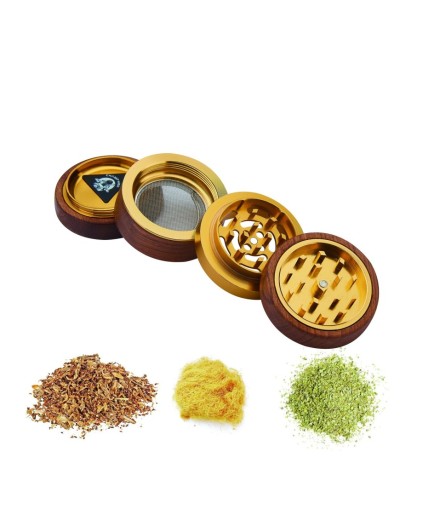 Grinder "Bois nouveau" - 60mm - 4 parties à l'unité