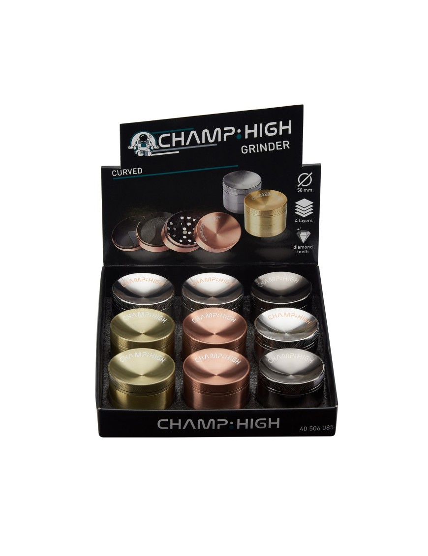 Grinder "HIGH CURVED" - 50mm - display de 9 - 4 parties
