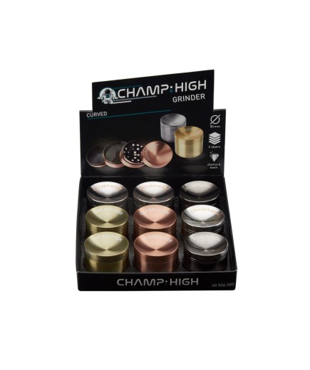 Grinder "HIGH CURVED" - 50mm - display de 9 - 4 parties