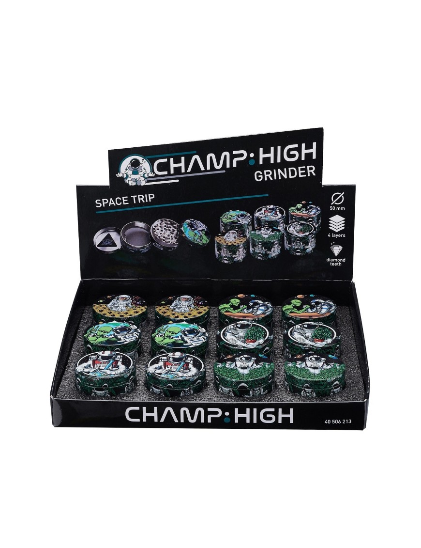 Grinder Champ "HIGH SPACE TRIP" - 50mm - Display de 12 - 4 parties