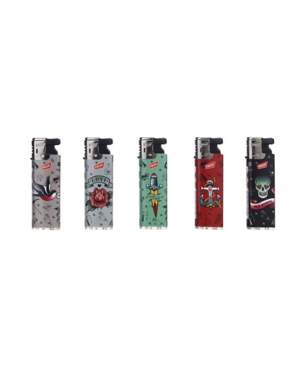 Briquets "OLD STYLE TATOO" - PROF - Display de 50 -