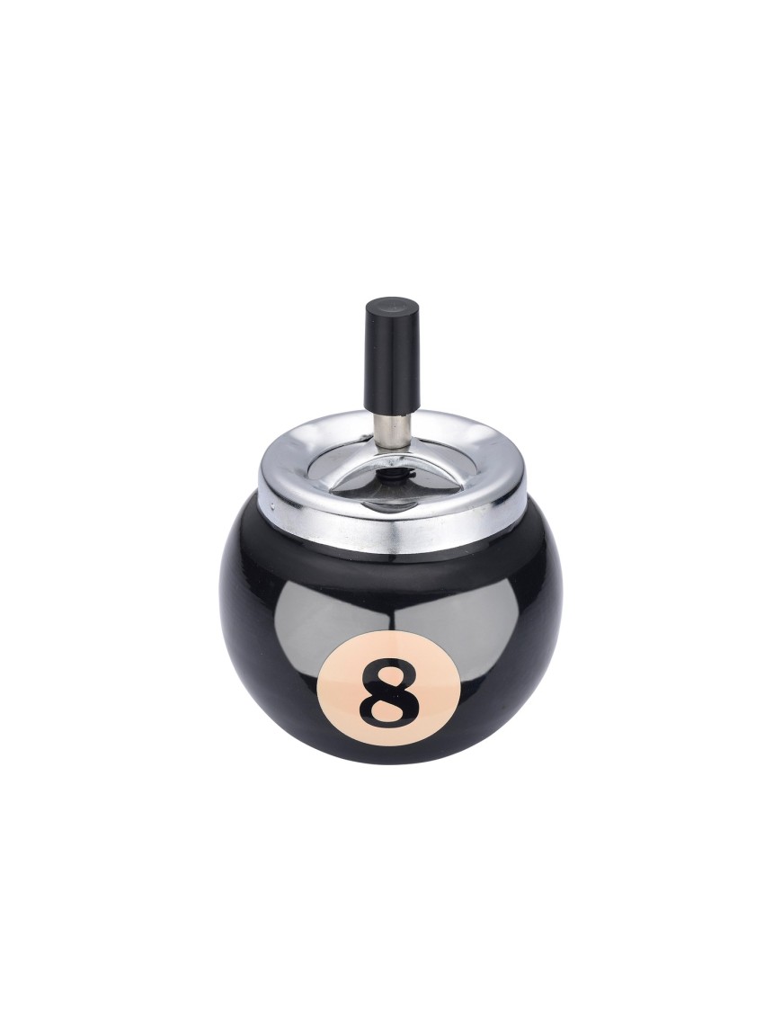 Cendriers Poussoir "BALLE DE BILLARD" - Display de 6 