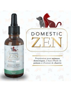 Domestic Zen - Huile 4% de cbd pour animaux - 10ml