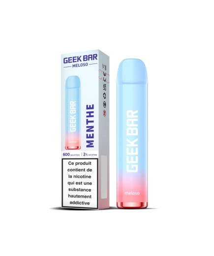 Meloso Menthe polaire - Geek Bar - 600 Puff - A L'UNITE