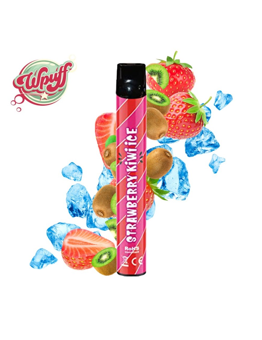 Pod Wpuff Strawberry Kiwi Ice - 600 puff - Liquideo - à l'unité