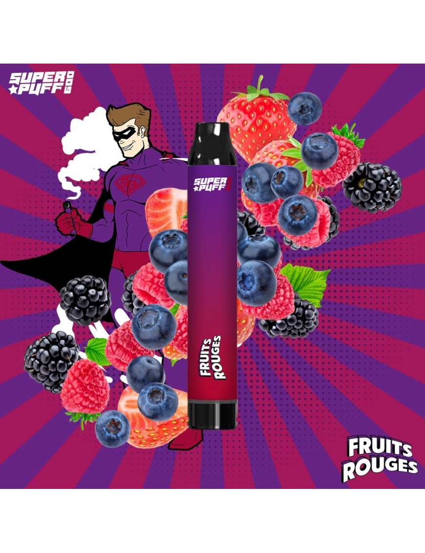 Fruits Rouges  - Super Puff - 600 puffs - À l'unité