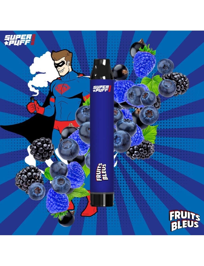 Fruits Bleus - Super Puff - 600 puffs - À l'unité