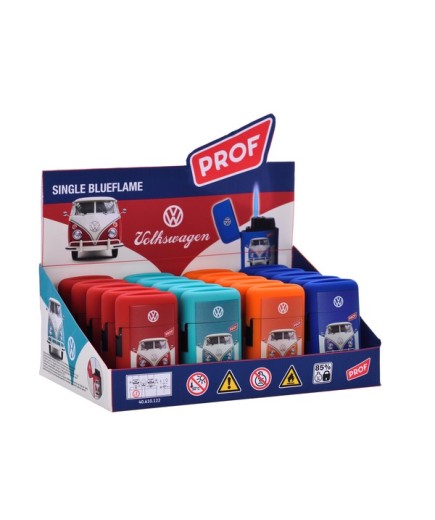 Briquets "VW CAPSULE JETFLAME " Bleu - Display de 20