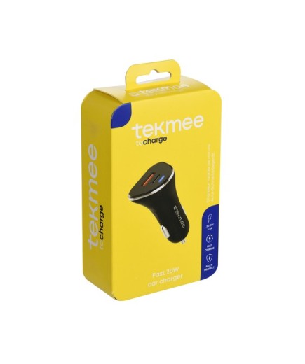 TEKMEE Chargeur Prise Voiture Allume Cigare 2 ports PD + Type C 