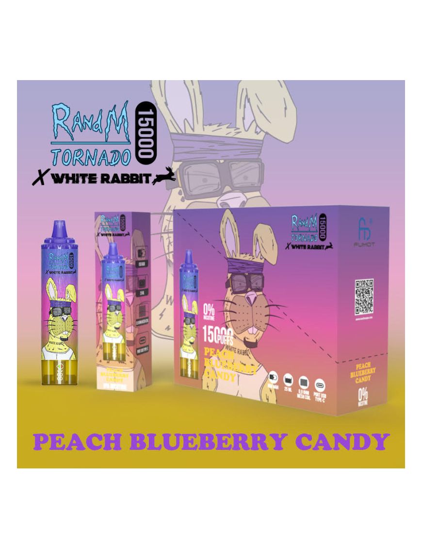 Peach Blueberry Candy - Tornado 15000 Puff - à l'unité