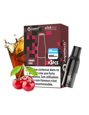Cherry Coke - Cartouches pré rempli 2ml pour eRoll Slim (Par 3) - Joyetech 