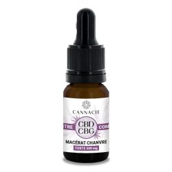 Huile Macérat de Chanvre - CBD + CBG Spectre Complet - Cannacie