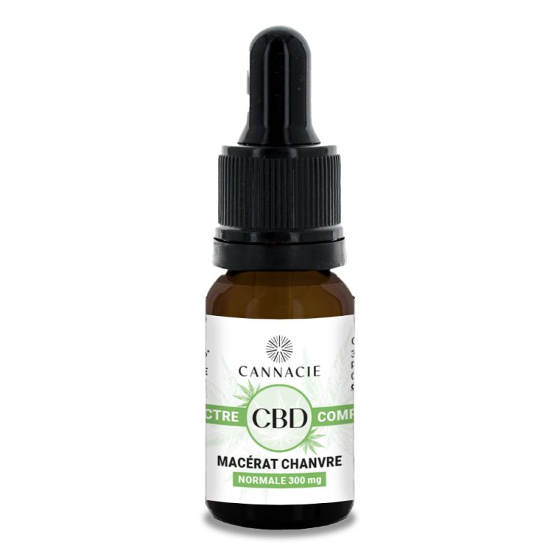 Huile Macérat de Chanvre - CBD Spectre Complet - Cannacie