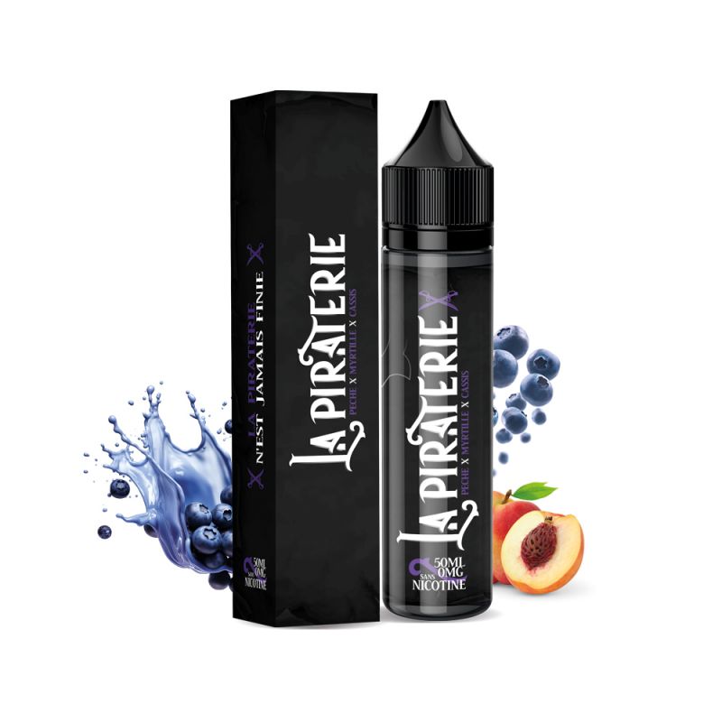 Pêche Myrtille Cassis - La Piraterie 50ml