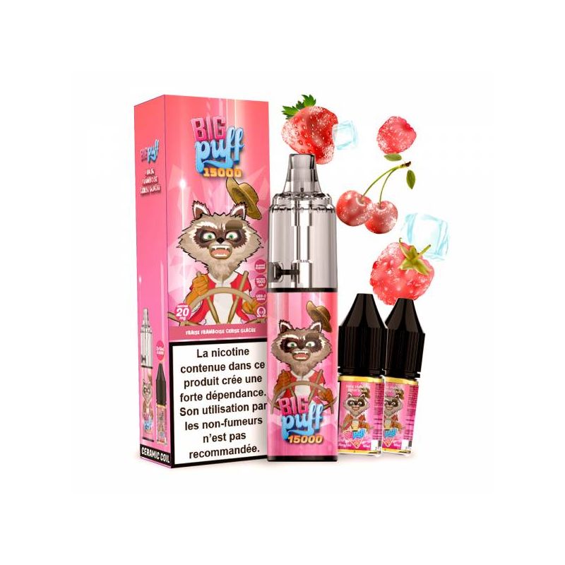  Fraise Framboise Cerise Glacée - Tornado 15000 Puffs 2% - Big Puff