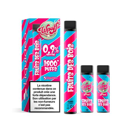 Kit Fruit des bois Batterie + 3 pods - Wpuff 1800