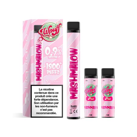 Kit Mashmalow Batterie + 3 pods - Wpuff 1800