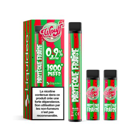 Kit Pastèque Fraise Batterie + 3 pods - Wpuff 1800