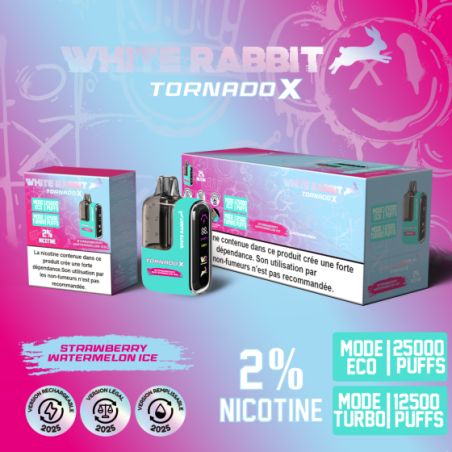 Strawberry Watermelon Ice - Tornado X 25000 Puff - à l'unité