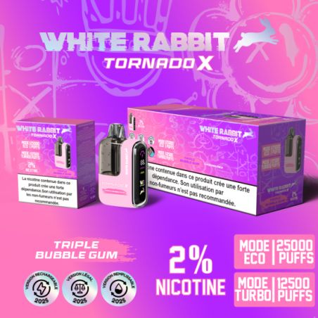 Triple Bubble Gum - Tornado X 25000 Puff - à l'unité