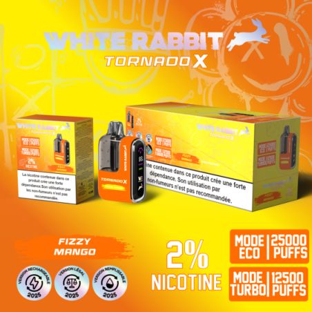 Fizzy Mango - Tornado X 25000 Puff - à l'unité
