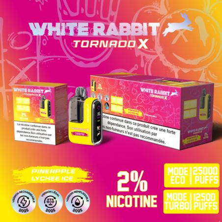 Pineapple Litchi Ice - Tornado X 25000 Puff - à l'unité