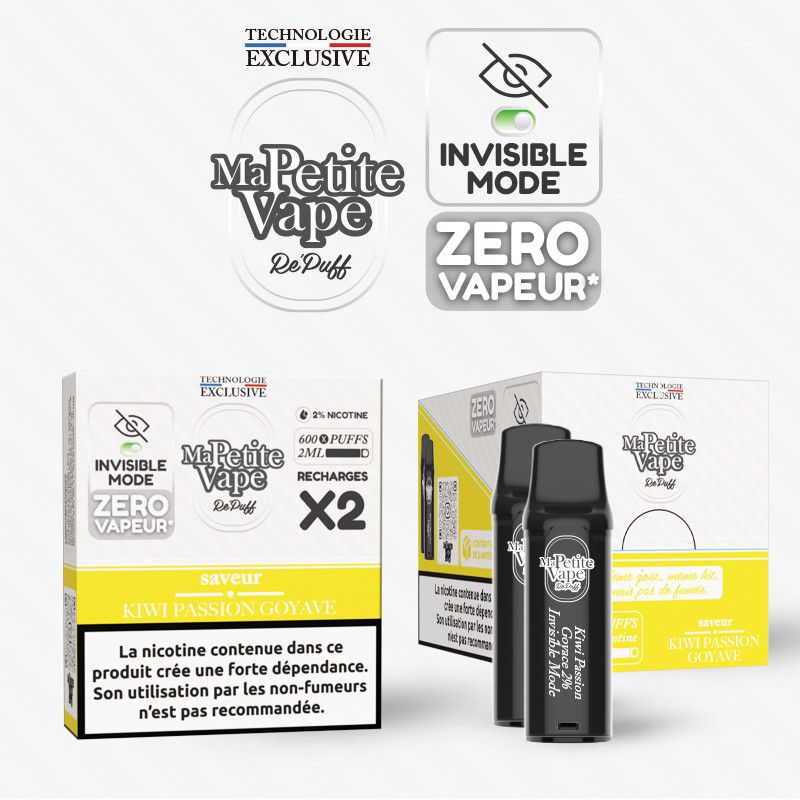 Kiwi Passion Goyave - 2 cartouches - Repuff - Ma Petite Vape