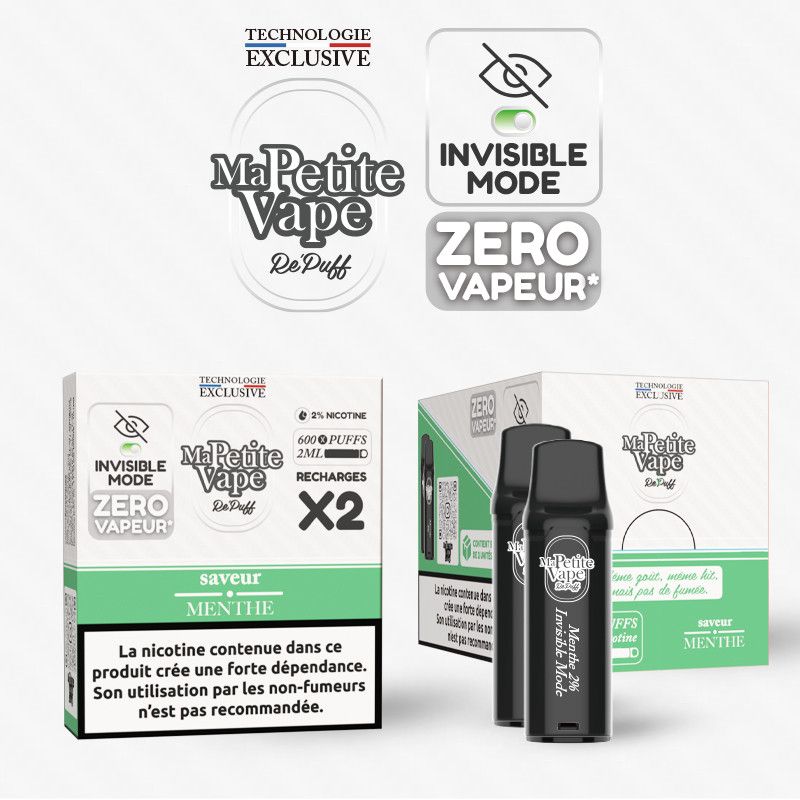 Menthe - 2 cartouches - Repuff - Ma Petite Vape