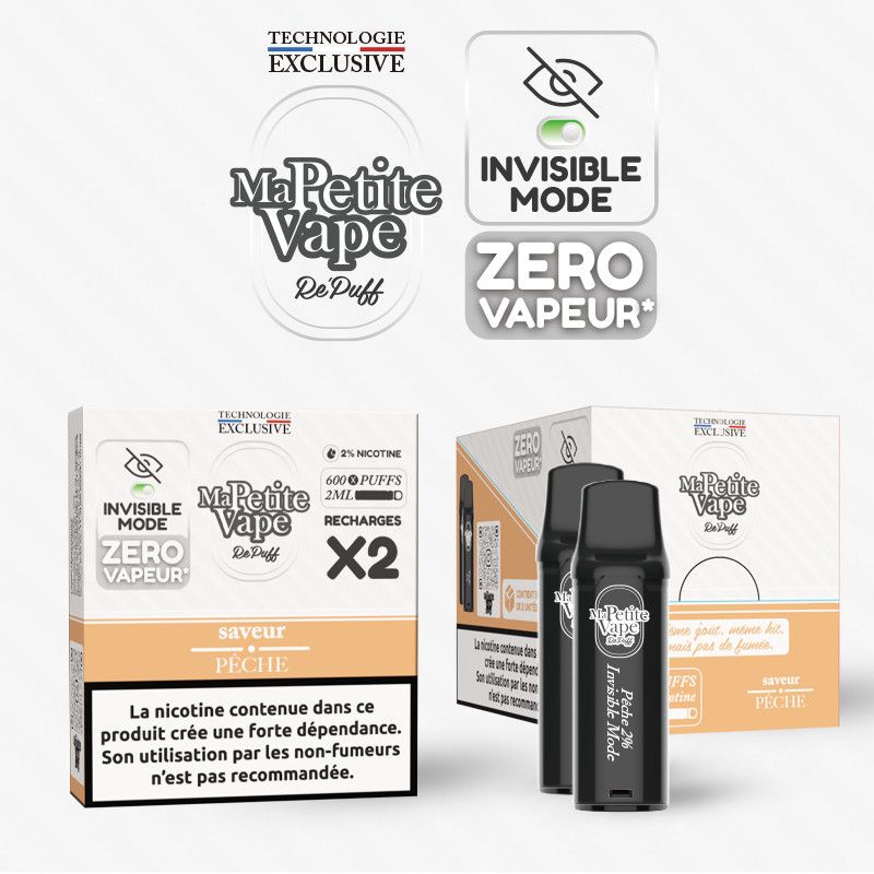 Pêche - 2 cartouches - Repuff - Ma Petite Vape