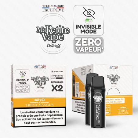 Triple Mangue- 2 cartouches - Repuff - Ma Petite Vape