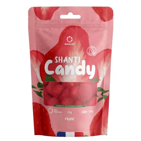 Pastilles CBD 5% - Fraise - 10 grammes - Novaloa