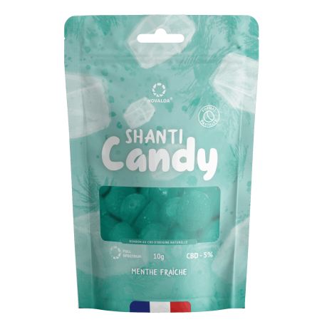 Pastilles CBD 5% - Menthe - 10 grammes - Novaloa