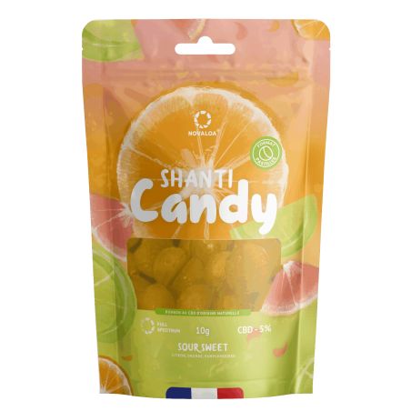 Pastilles CBD 5% - Sour sweet - 10 grammes - Novaloa