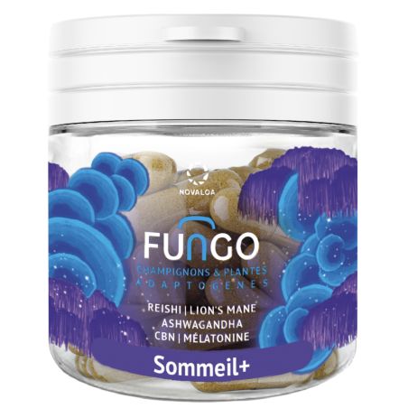 Sommeil + - 30 Gelules Fungo - CBN X CBD - 1500mg - Novaloa