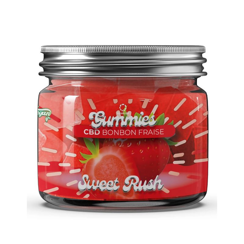 Gummies CBD - Fraise - 90g - Novaloa