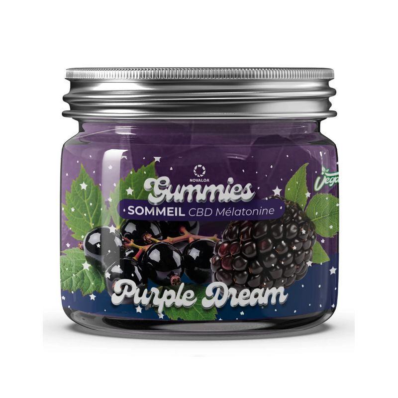 Gummies CBD - Sommeil Cassis/Mure - 90g - Novaloa
