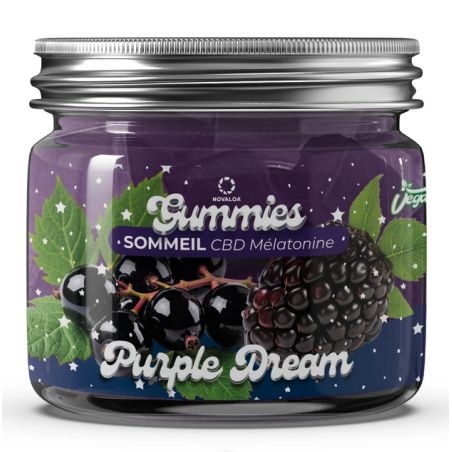 Gummies CBD - Sommeil Cassis/Mure - 90g - Novaloa