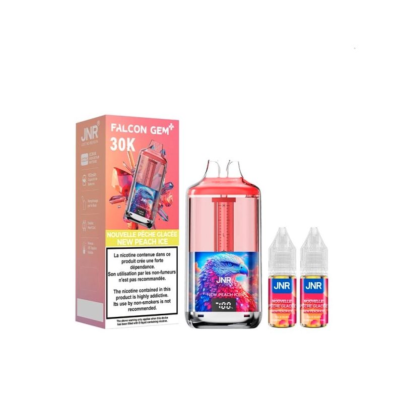 Peach Ice 30000 puff 20mg - Falcon GEM+ 