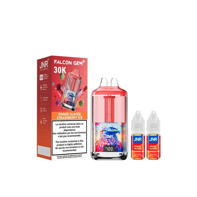 Strawberry Ice 30000 puff 20mg - Falcon GEM+ 