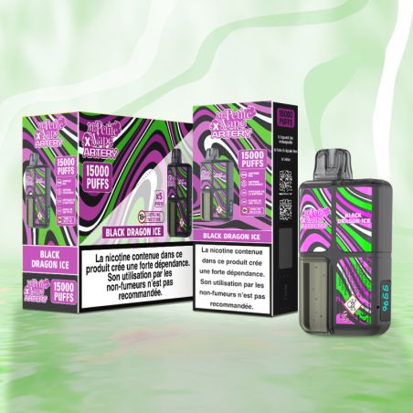 Black Dragon Ice - Artery 15000 Puff - à l'unité