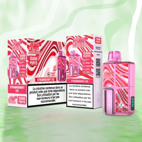 Strawberry Ice - Artery 15000 Puff - à l'unité
