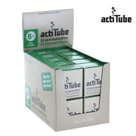 Filtres à charbon Slim - Boite de 20 par 10 unité - 7mm - Actitube