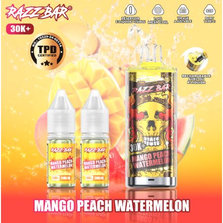 Mango Peach Watermelon 30K 20mg - Razz Bar