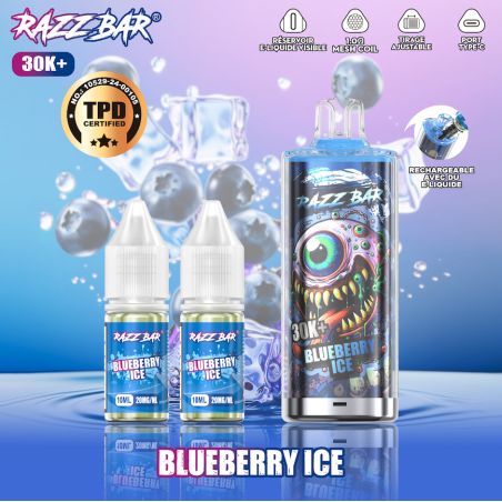 Blueberry Ice 30K 20mg - Razz Bar