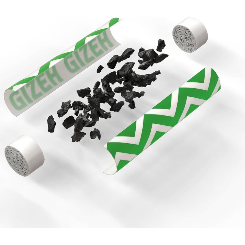 Gizeh Sachet de 50 Filtres PROCELL au charbon actif - 6mm - Display de 10