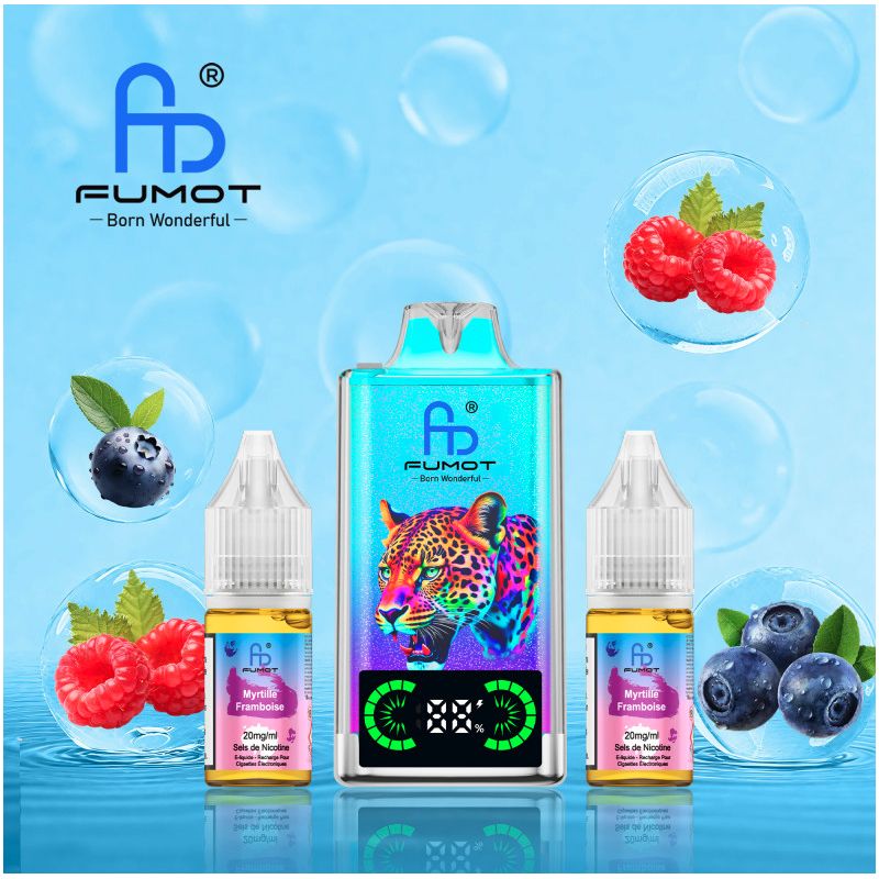 Blueberry Raspberry 40K - Leopard FUMOT - à L'unité