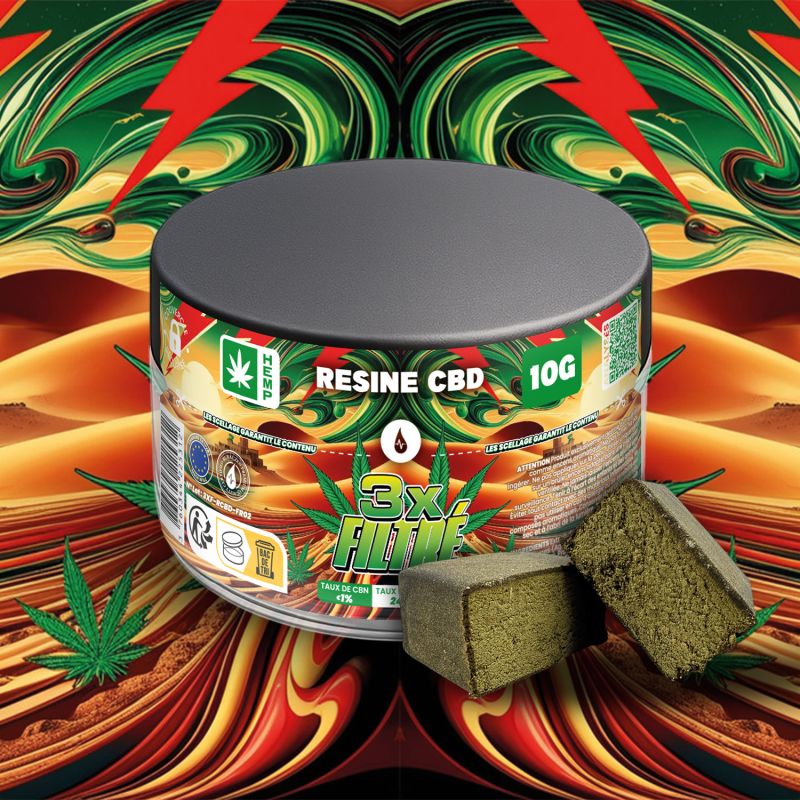 Résine pot - 3 X Filtré - 24% CBD - 10G - Bural'Zen